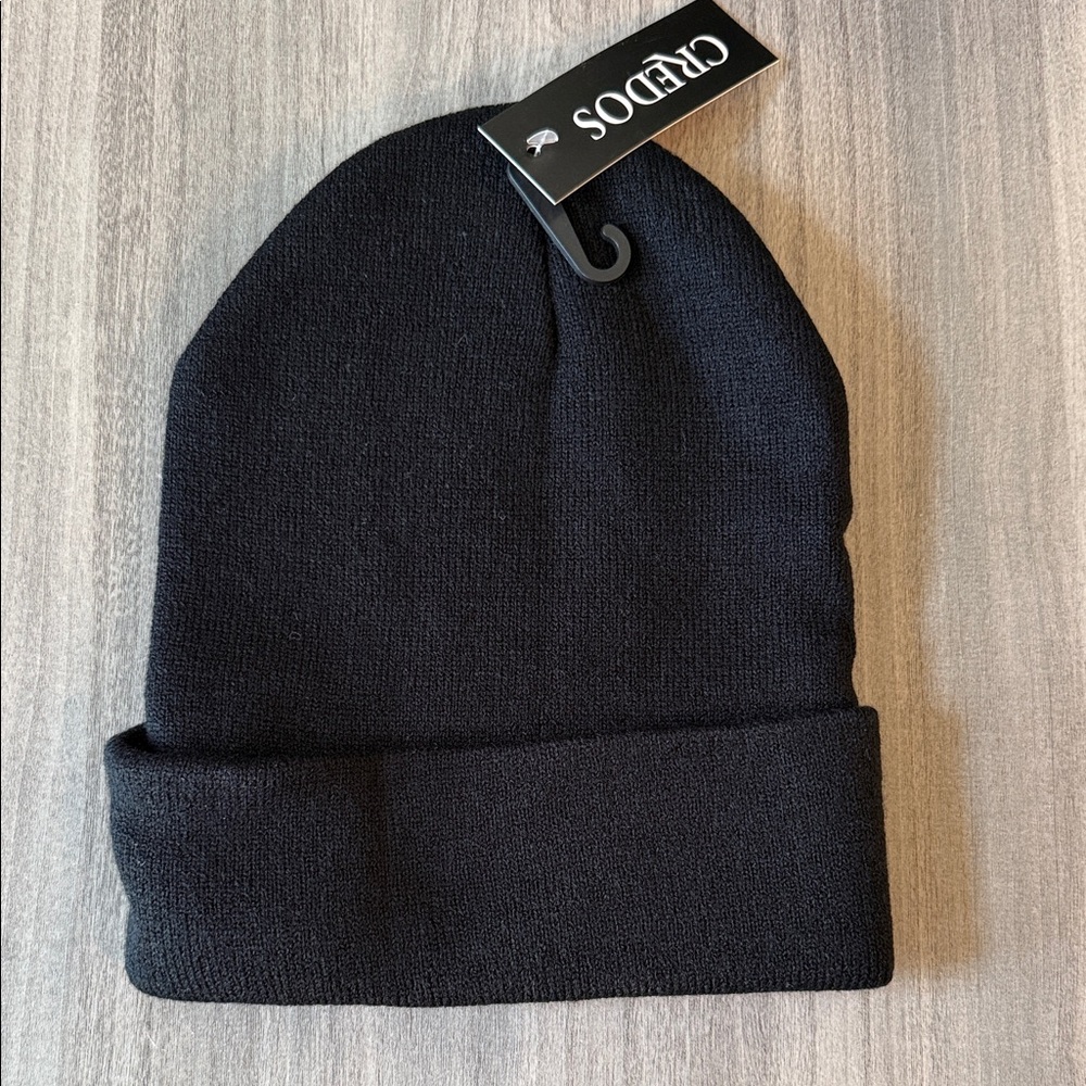 Nike Black Knit Hat with White Logo - Picture 3 of 3
